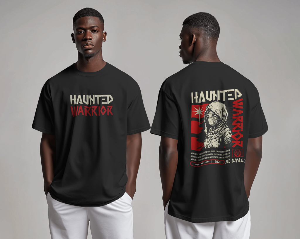 Haunted Warrior Unisex Oversized T-shirt