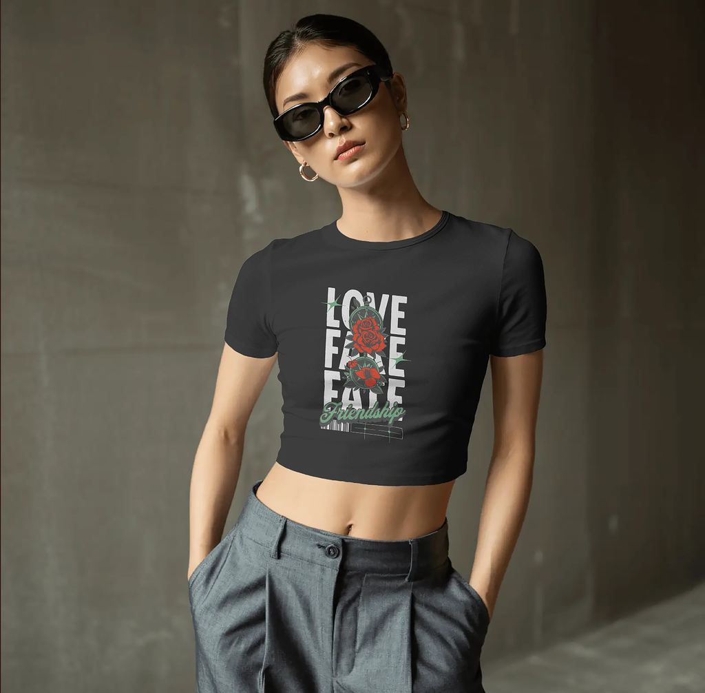 Love Fake Crop Top